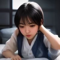 concerts near me 编辑林小满，女性，戴眼镜，微笑对着电脑屏幕在整理演出信息，背景是暖黄色灯光的工作室